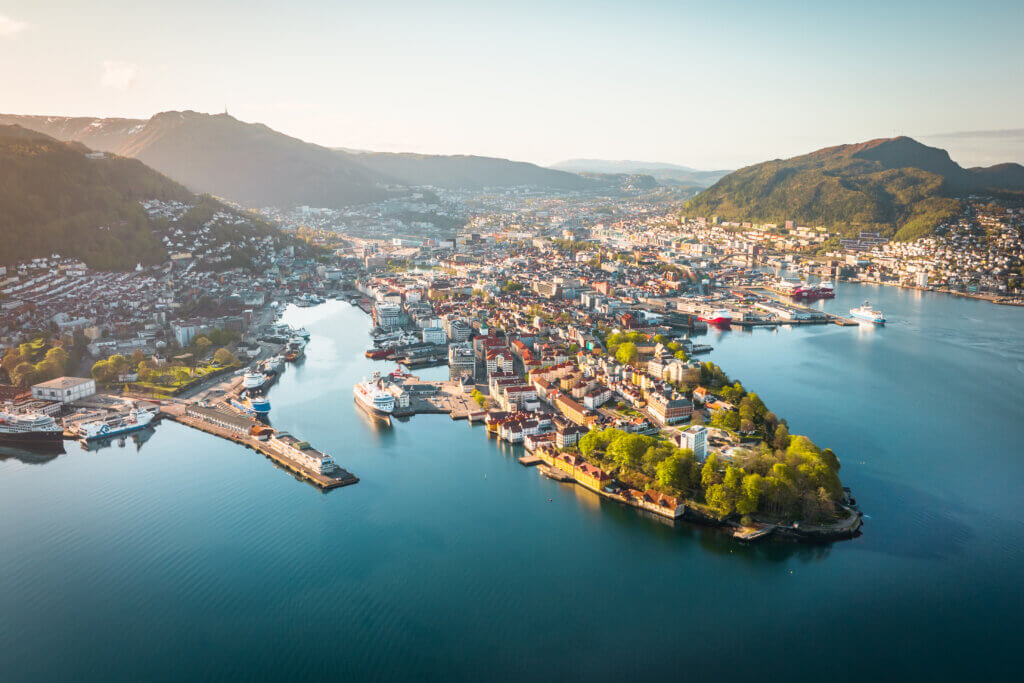 Bergen fra havn