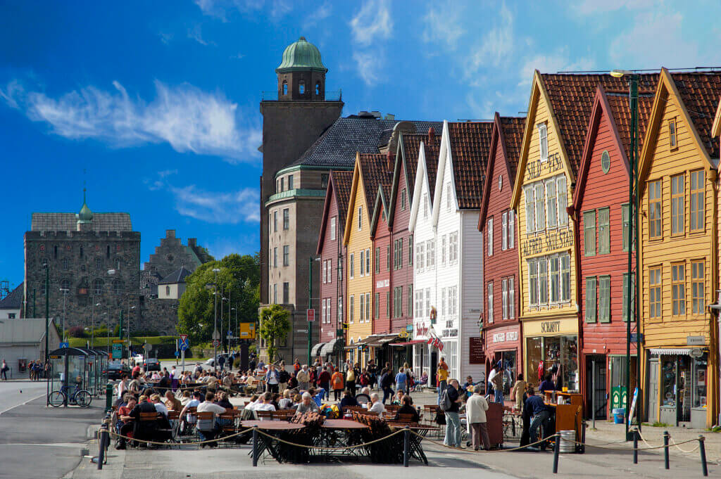 Bryggen and the Fortress by Walk